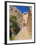 Citadel and Acropolis of Lindos, Rhodes, Dodecanese, Greek Islands, Greece, Europe-null-Framed Photographic Print