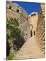Citadel and Acropolis of Lindos, Rhodes, Dodecanese, Greek Islands, Greece, Europe-null-Mounted Photographic Print
