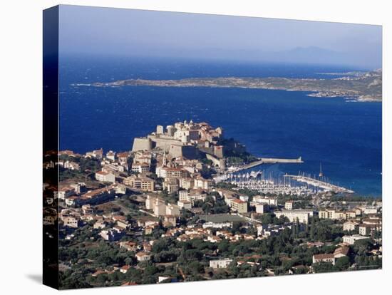 Citadel and Calvi, Corsica, France, Mediterranean, Europe-Yadid Levy-Stretched Canvas