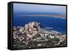 Citadel and Calvi, Corsica, France, Mediterranean, Europe-Yadid Levy-Framed Stretched Canvas