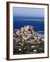 Citadel and Calvi, Corsica, France, Mediterranean, Europe-Yadid Levy-Framed Photographic Print