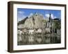 Citadel and Collegiate Church on River Meuse, Dinant, Wallonia, Belgium-Stuart Black-Framed Photographic Print