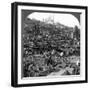 Citadel and Mohammed Ali Mosque Beyond Bab-El-Wezir Cemetery, Cairo, Egypt, 1905-Underwood & Underwood-Framed Photographic Print