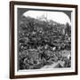 Citadel and Mohammed Ali Mosque Beyond Bab-El-Wezir Cemetery, Cairo, Egypt, 1905-Underwood & Underwood-Framed Photographic Print