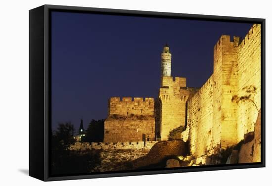 Citadel and Tower of David (Founded in 2nd Century BC)-null-Framed Stretched Canvas