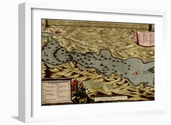 Citadel at the Ancient City of Marseille, France - 1700-Anna Beeck-Framed Art Print