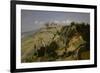 Citadel at Volterra, 1834-Jean-Baptiste-Camille Corot-Framed Giclee Print