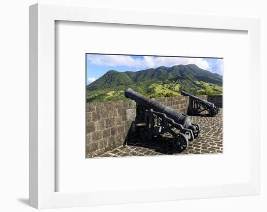 Citadel cannons, Brimstone Hill Fortress National Park, St. Kitts, St. Kitts and Nevis-Eleanor Scriven-Framed Photographic Print