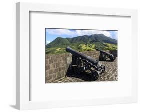 Citadel cannons, Brimstone Hill Fortress National Park, St. Kitts, St. Kitts and Nevis-Eleanor Scriven-Framed Photographic Print