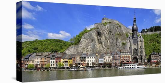 Citadel of Dinant on Meuse River, Dinant, Province of Namur, Wallonia, Belgium, Europe-Hans-Peter Merten-Stretched Canvas