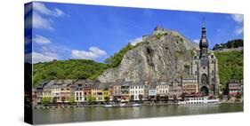 Citadel of Dinant on Meuse River, Dinant, Province of Namur, Wallonia, Belgium, Europe-Hans-Peter Merten-Stretched Canvas