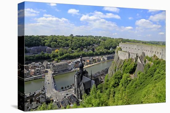 Citadel of Dinant on Meuse River, Dinant, Province of Namur, Wallonia, Belgium, Europe-Hans-Peter Merten-Stretched Canvas