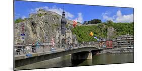 Citadel of Dinant on Meuse River, Dinant, Province of Namur, Wallonia, Belgium, Europe-Hans-Peter Merten-Mounted Photographic Print