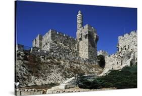 Citadel of Jerusalem or Tower of David-null-Stretched Canvas