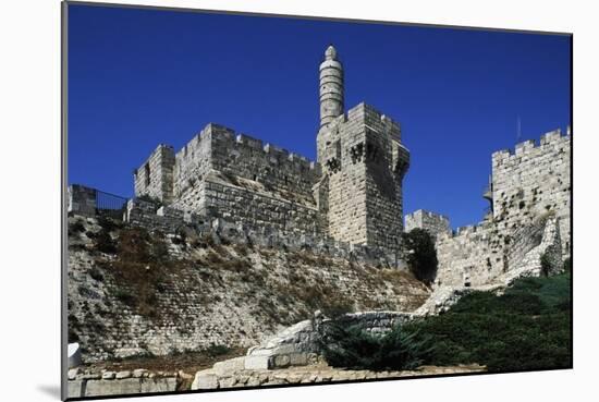 Citadel of Jerusalem or Tower of David-null-Mounted Giclee Print