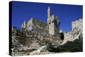 Citadel of Jerusalem or Tower of David-null-Stretched Canvas