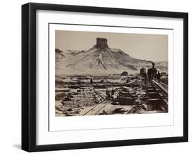 Citadel Rock, Green River Valley-null-Framed Art Print