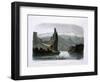 Citadel Rock on the Upper Missouri, Plate 18, Travels in the Interior of North America-Karl Bodmer-Framed Giclee Print