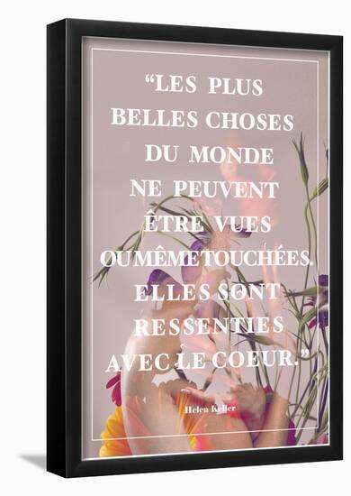 Citation d'Hélène Keller-null-Framed Poster