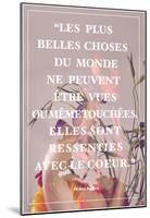 Citation d'Hélène Keller-null-Mounted Poster