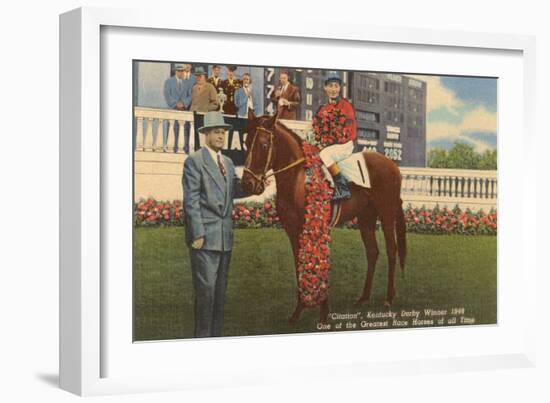 Citation, Kentucky Derby Winner-null-Framed Art Print