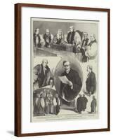 Citation of the Bishop of Lincoln before the Archbishop of Canterbury at Lambeth Palace-Thomas Walter Wilson-Framed Giclee Print