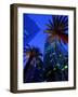 Citibank Center and Palm Trees from Below, Los Angeles, United States of America-Richard Cummins-Framed Photographic Print