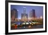 Citic Plaza at Dusk, Tianhe, Guangzhou, Guangdong, China, Asia-Ian Trower-Framed Photographic Print