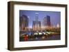 Citic Plaza at Dusk, Tianhe, Guangzhou, Guangdong, China, Asia-Ian Trower-Framed Photographic Print