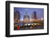Citic Plaza at Dusk, Tianhe, Guangzhou, Guangdong, China, Asia-Ian Trower-Framed Photographic Print