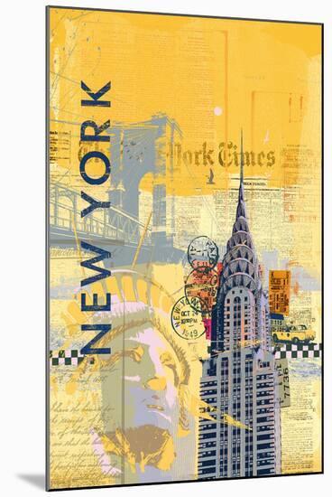 Cities I-Ken Hurd-Mounted Art Print