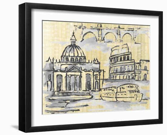 Cities III-Margaret Ferry-Framed Art Print