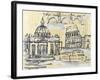 Cities III-Margaret Ferry-Framed Art Print