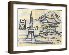 Cities IV-Margaret Ferry-Framed Art Print