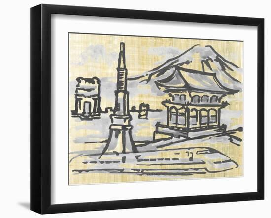 Cities IV-Margaret Ferry-Framed Art Print