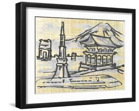 Cities IV-Margaret Ferry-Framed Art Print