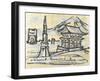 Cities IV-Margaret Ferry-Framed Art Print