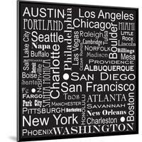 Cities of America-Jan Weiss-Mounted Art Print