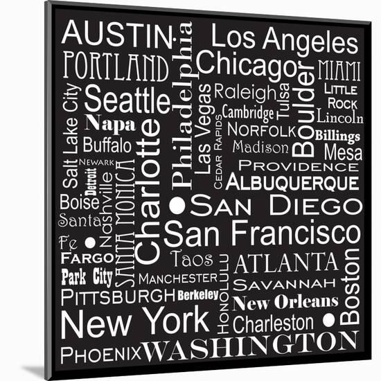 Cities of America-Jan Weiss-Mounted Art Print