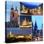 Cities of Europe - Prague and Krakow-George D.-Stretched Canvas