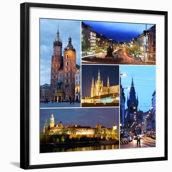 Cities of Europe - Prague and Krakow-George D.-Framed Photographic Print