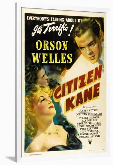 Citizen Kane, Directed by Orson Welles, 1941-null-Framed Giclee Print