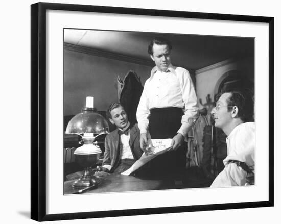 Citizen Kane, Joseph Cotten, Orson Welles, Everett Sloane, 1941-null-Framed Premium Photographic Print