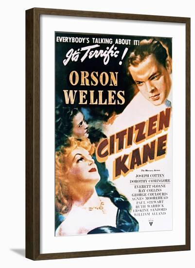 Citizen Kane - Movie Poster Reproduction-null-Framed Photo