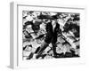 Citizen Kane, Orson Welles, 1941, Astride Stacks Of Newspaper-null-Framed Photo