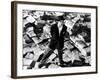 Citizen Kane, Orson Welles, 1941, Astride Stacks Of Newspaper-null-Framed Photo