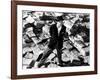 Citizen Kane, Orson Welles, 1941, Astride Stacks Of Newspaper-null-Framed Photo