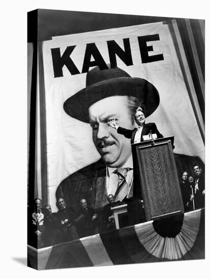 Citizen Kane, Orson Welles, 1941, Running For Governor-null-Stretched Canvas