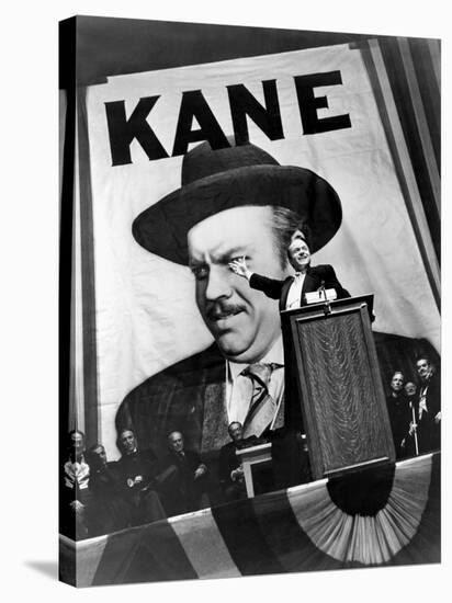Citizen Kane, Orson Welles, 1941, Running For Governor-null-Stretched Canvas