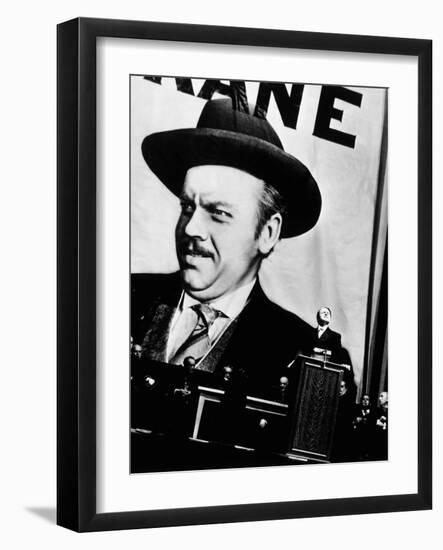 Citizen Kane, Orson Welles, 1941-null-Framed Premium Photographic Print